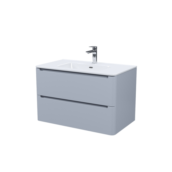 Тумба с раковиной, подвесная, 80 см, светло-серый, Edifice, IDDIS (EDI80L0i95K)