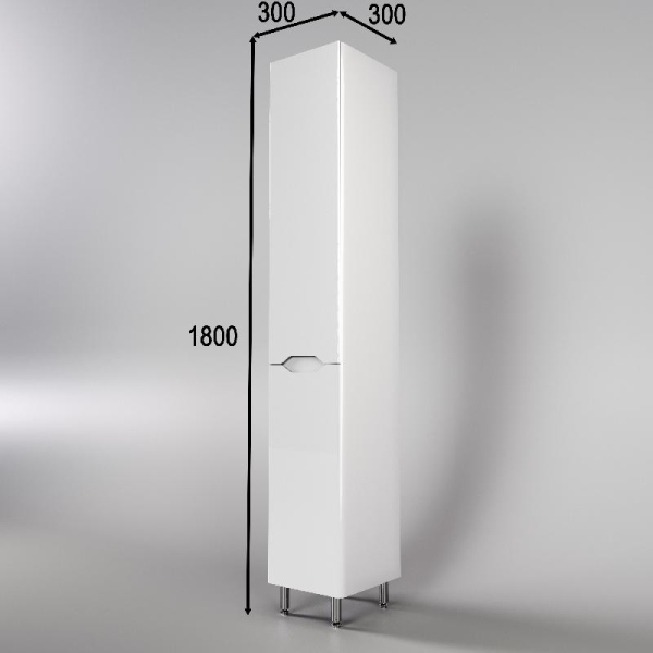 Колонна универсальная Style Line "Марелла" с корзиной, белый глянец, PLUS, СС-00002419 Колонна универсальная Style Line "Марелла" с корзиной, белый глянец, PLUS, СС-00002419