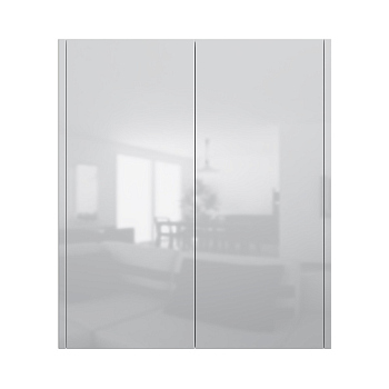 Шкаф с полками 60 см, высота 70 см, белый глянец, универсальный AM.PM Func, M8FCH0602WG