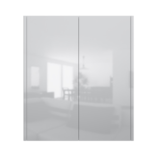 Шкаф с полками 60 см, высота 70 см, белый глянец, универсальный AM.PM Func, M8FCH0602WG