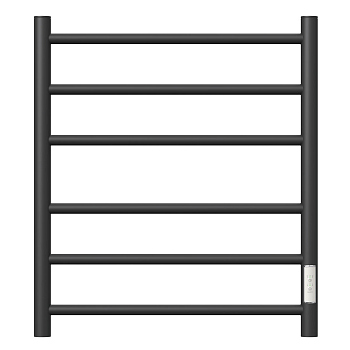 Полотенцесушитель электрический Point PN10846B П6 400x600 диммер справа, черный