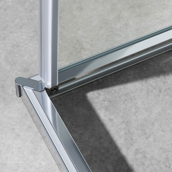 Душевой уголок Vincea Slim-U VSS-2SU8010CLB, 1000*800, м.черный, стекло прозрачное