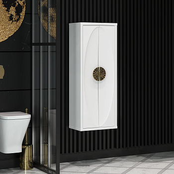 Пенал Opadiris Ибица, подвесной, цвет белый/золото, вар.2, 00-00007078 Пенал Opadiris Ибица, подвесной, цвет белый/золото, вар.2, 00-00007078