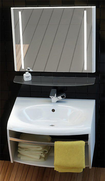 Тумба для комплекта Ravak Evolution 70 белая, с полотенцедержателем