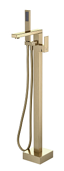 Напольный смеситель для ванны с душем D&K Bayern.Liszt матовое золото (DA1516007)