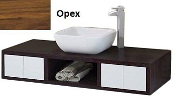 Тумба под раковину Акватон Интегро 120 (1A143401INH300) орех шпон