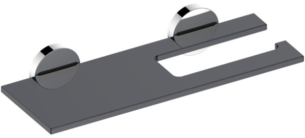 19073018000 EDITION 90 Square Держатель для туалетной бумаги, хром/дымчатое стекло 19073018000 EDITION 90 Square Держатель для туалетной бумаги, хром/дымчатое стекло
