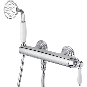 APHRODITE-DDM-01-Bi Смеситель для душа однорычажный, исполнение хром, ручки белые