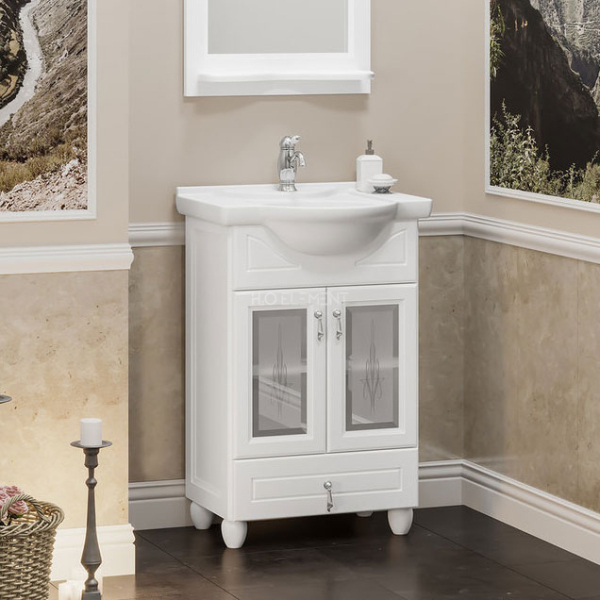 Тумба для комплекта Opadiris Тибет 50 белая матовая