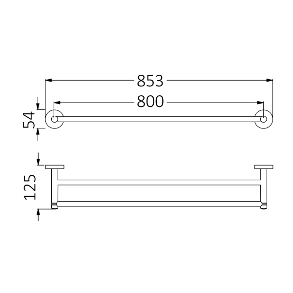 Полотенцедержатель двойной Timo Saona хром (13056/00)