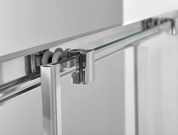 Душевая дверь Vincea Alpha VDS-3AL120CLB, 1200, черный, стекло прозрачное