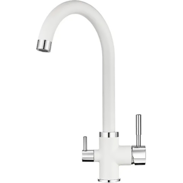 Смеситель для кухонной мойки Granula, GR-2168 арктик