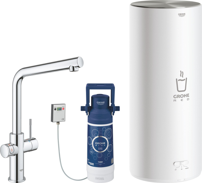 Смеситель Grohe Red II Duo 30325001 для кухонной мойки, с водонагревателем