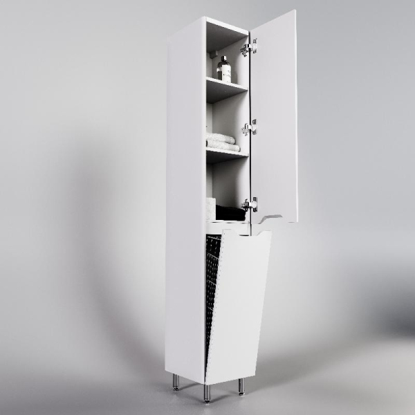 Колонна универсальная Style Line "Марелла" с корзиной, белый матовый, PLUS, СС-00002421 Колонна универсальная Style Line "Марелла" с корзиной, белый матовый, PLUS, СС-00002421