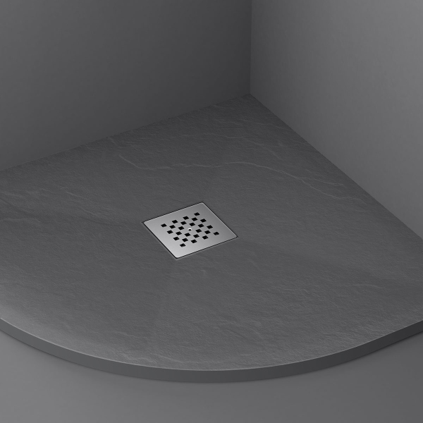 Поддон для душа Vincea из искусственного камня VST-4SQ9090A, 900*900*25, антрацит