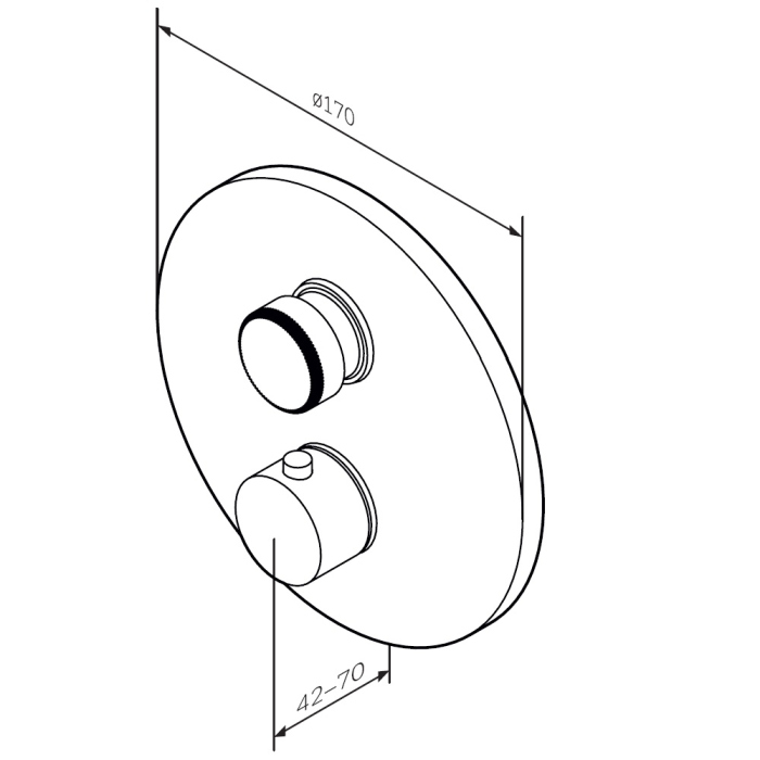 Встраиваемый смеситель AM.PM Inspire V2.0, F50A75700