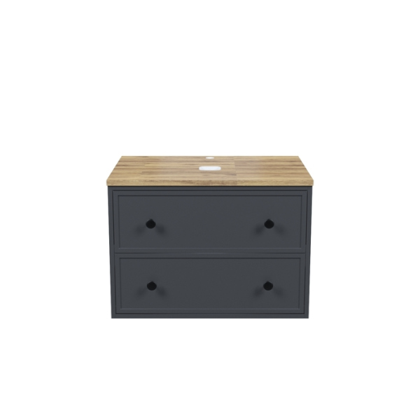 Тумба IDDIS подвесная, со столешницей, 70 см, темно-серый, Torr (TOR70DBi95K)