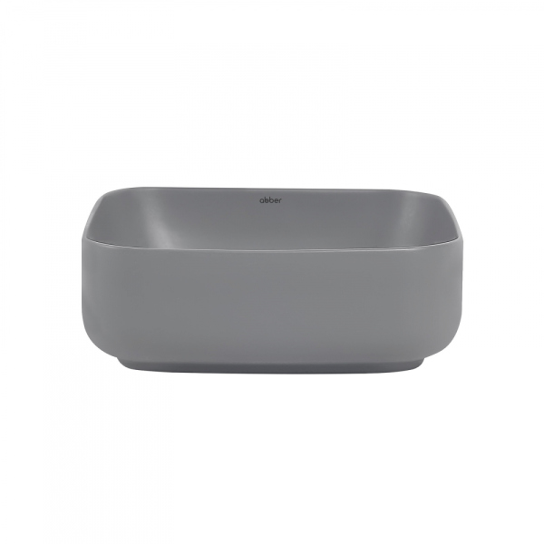 Раковина накладная ABBER Rechteck AC2211MG серая матовая