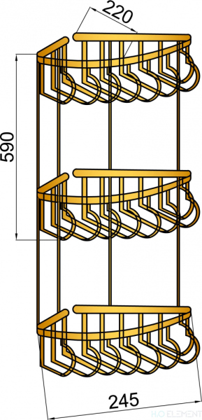 Полка Boheme Medici 10624