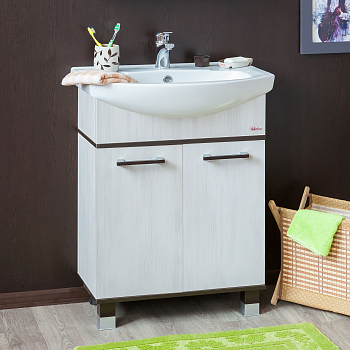 Тумба для комплекта Sanflor Толедо 75 венге, северное дерево светлое