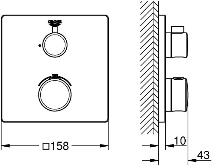 Термостат Grohe Grohtherm 24078000 для душа