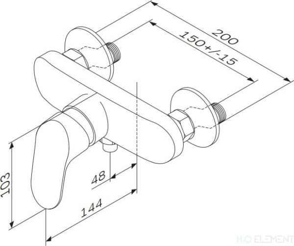 Смеситель AM.PM Like F8020016 для душа