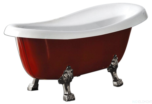 Акриловая ванна BelBagno BB04-ROS-ORO