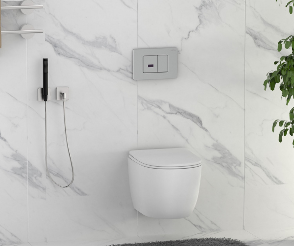 Кнопка смыва сенсорная ABBER AC0122S хром глянцевый