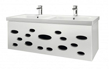 Тумба под раковину Dreja Vitta 23648 белый глянец