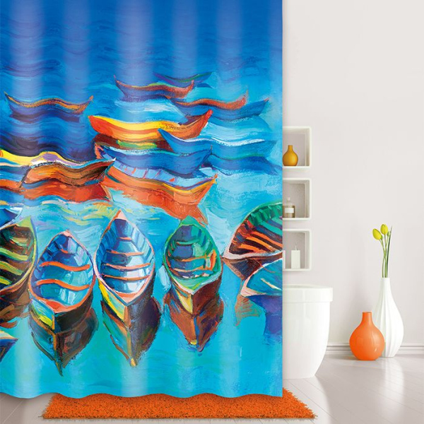 Штора для ванной Iddis Boats