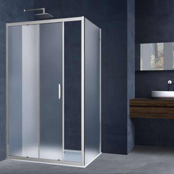 Душевой уголок Vincea Alpha VSR-3AL8011MT, 1100*800, хром, стекло текстурное Душевой уголок Vincea Alpha VSR-3AL8011MT, 1100*800, хром, стекло текстурное