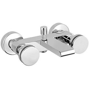 FLAT-V-01 Смеситель для ванны с ручным душем, хром