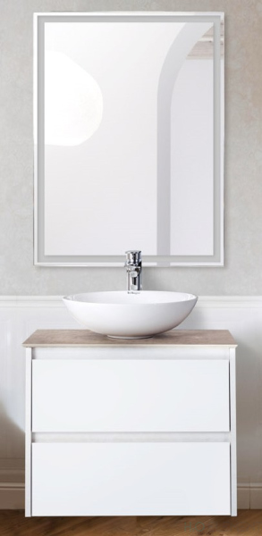 Тумба с раковиной Belbagno KRAFT, KRAFT-600-2C-SO-BO+ BB600ETL (готовый набор)