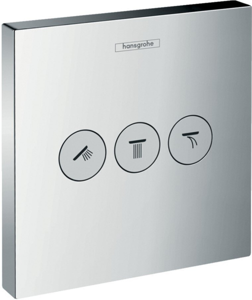 Переключатель потоков Hansgrohe ShowerSelect Trio/Quattro 15764000 на три потребителя