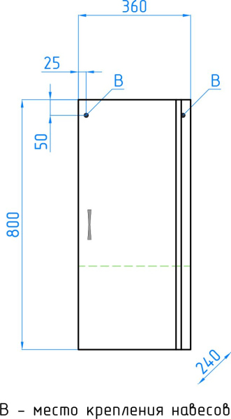 Шкаф подвесной Style Line Эко Стандарт, ЛС-00000197