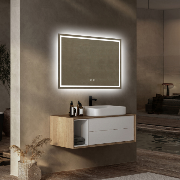 Зеркало ABBER See AG6104SP с подсветкой, сенсорный выключатель, диммер, датчик присутствия