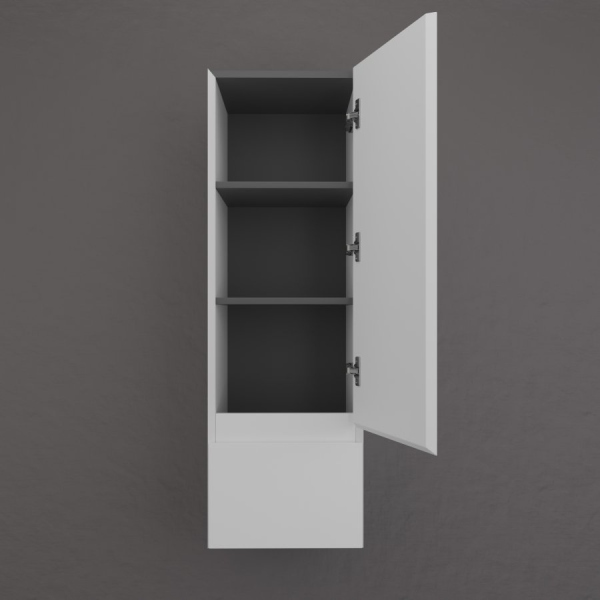 Пенал подвесной "Манхэттен" 36, ЭМАЛЬ 1 ящик PLUS белый матовый, ЛС-00002380