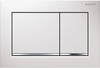 Кнопка смыва Geberit Omega 30 115.080.KJ.1 белая/хром