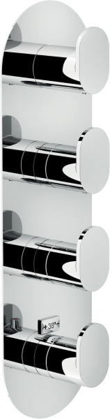 UP94104CR UP термостатический смеситель для ванны 4 выхода (внешняя часть)