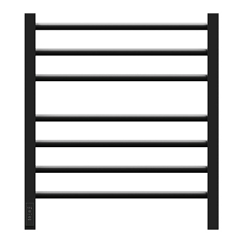 Полотенцесушитель электрический Point PN70756B П7 500x600, диммер слева, черный