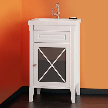 Тумба с раковиной Opadiris Палермо 50 R белая матовая