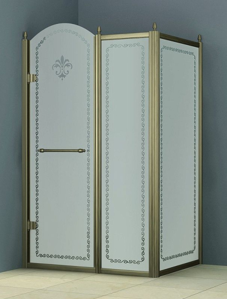 Душевой уголок Cezares Retro AH11 120/100 PP Br R