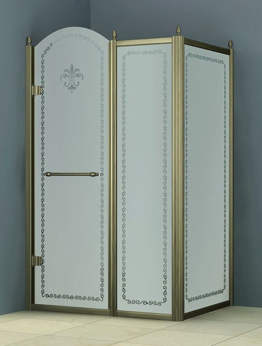 Душевой уголок Cezares Retro AH11 120/100 PP Br R