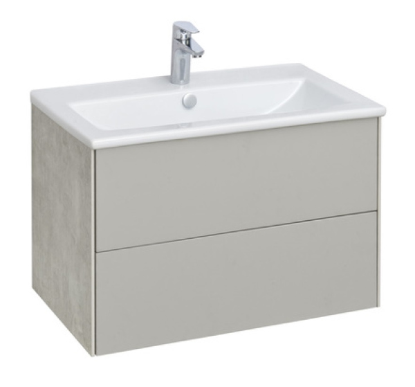 Тумба с раковиной Акватон Сохо 75 1A2581K1AJ9A0 cлэйт