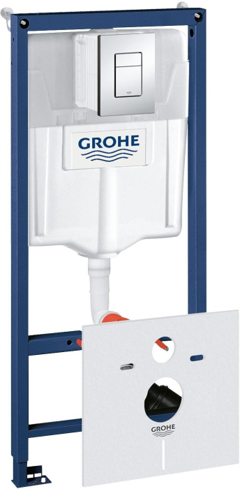 Система инсталляции для унитазов Grohe Rapid SL 38775001 4 в 1 с кнопкой смыва