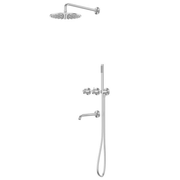 Душевая система ABBER Wasser Kreis 316 AF8150BST, сталь брашированная