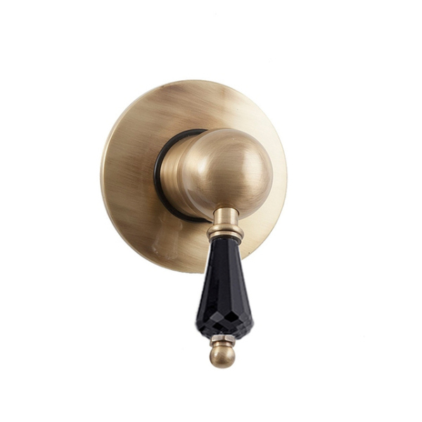 Смеситель встраиваемый (бронза) черный кристалл Caprigo, 01B-050-vot