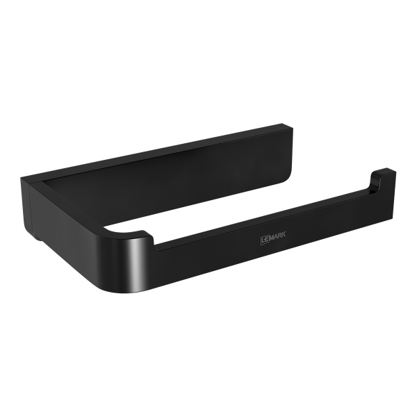 Держатель для туалетной бумаги Lemark SMOOTH LINE открытый, чёрный матовый (9722008) Держатель для туалетной бумаги Lemark SMOOTH LINE открытый, чёрный матовый (9722008)
