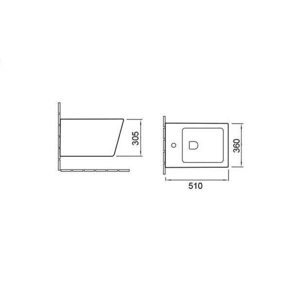 Биде подвесное Vincea VB1-12, цвет белый Биде подвесное Vincea VB1-12, цвет белый
