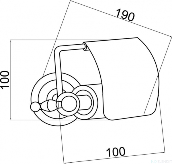Держатель туалетной бумаги Boheme Brillante 10430